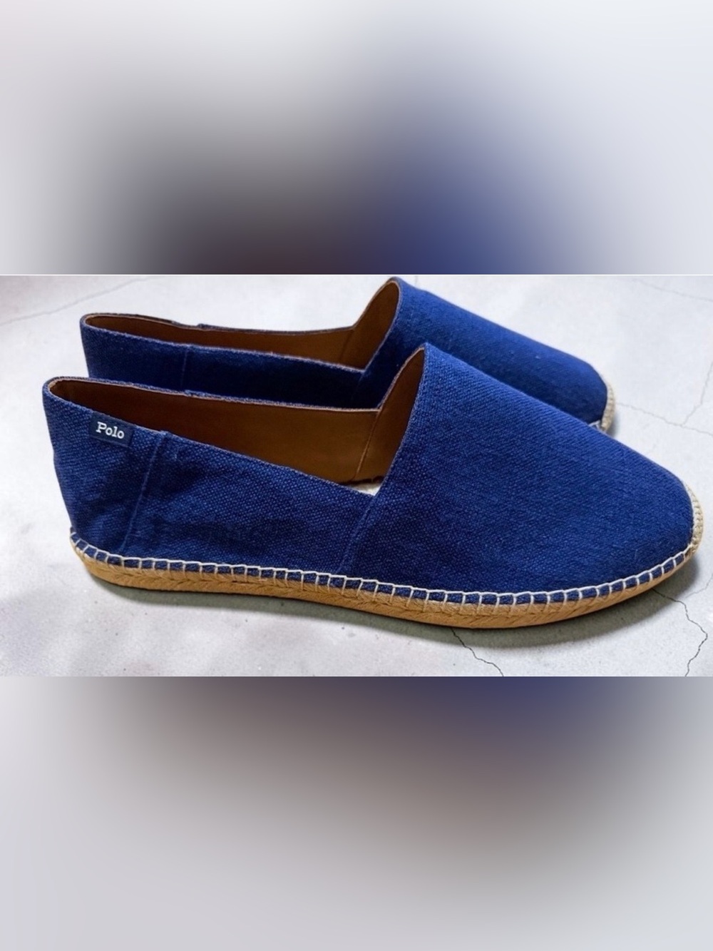 Polo by Ralph Lauren Men's Navy Canvas Espadrilles 7.5